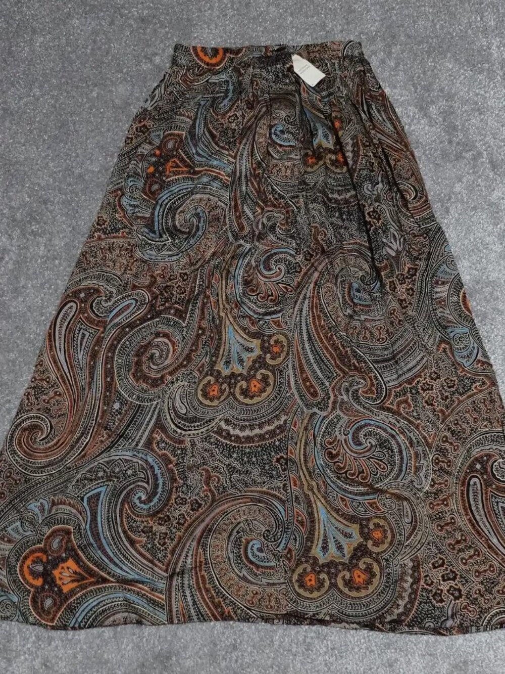 Vintage Michelle Stuart Maxi Skirt Women's Size 6 Multicolor Paisley A-Line